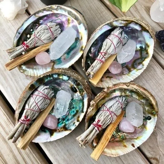 Abalone Shell Sage Holder