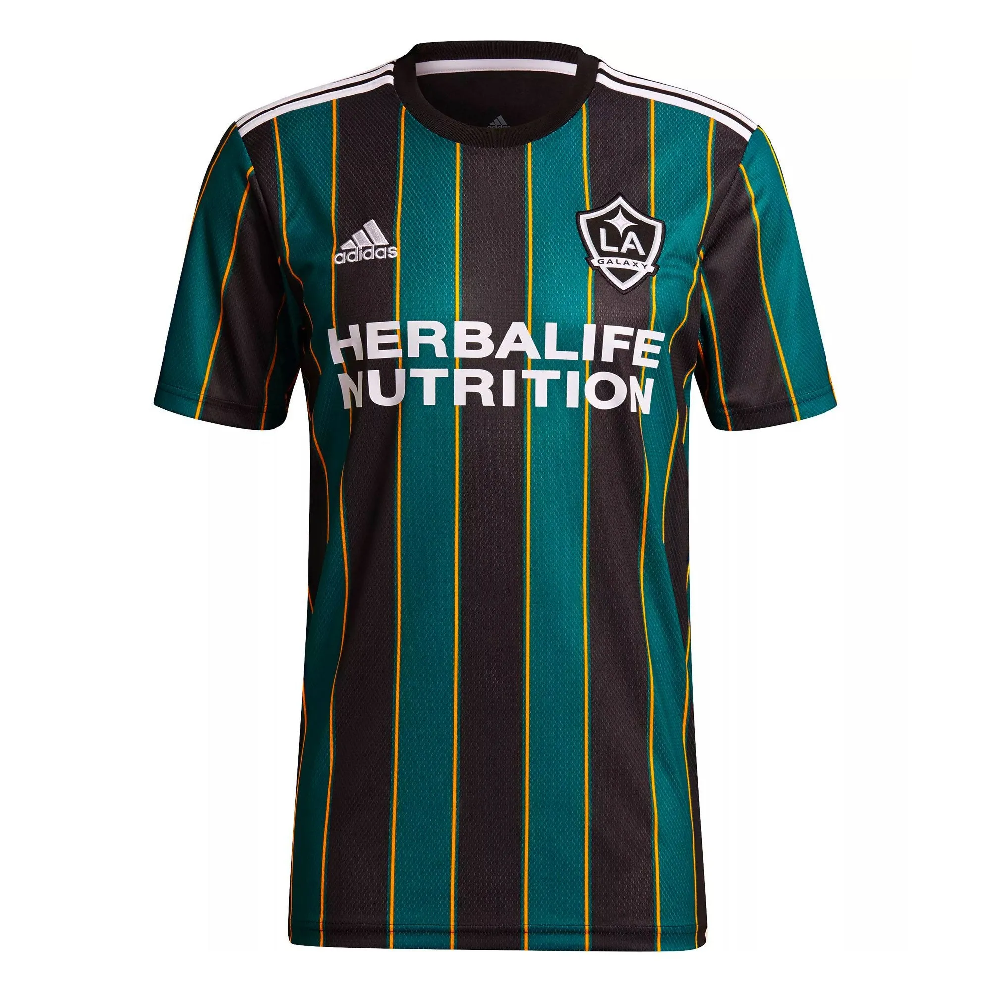 adidas Kids LA Galaxy 2021/22 Away Jersey Black/Tech Green