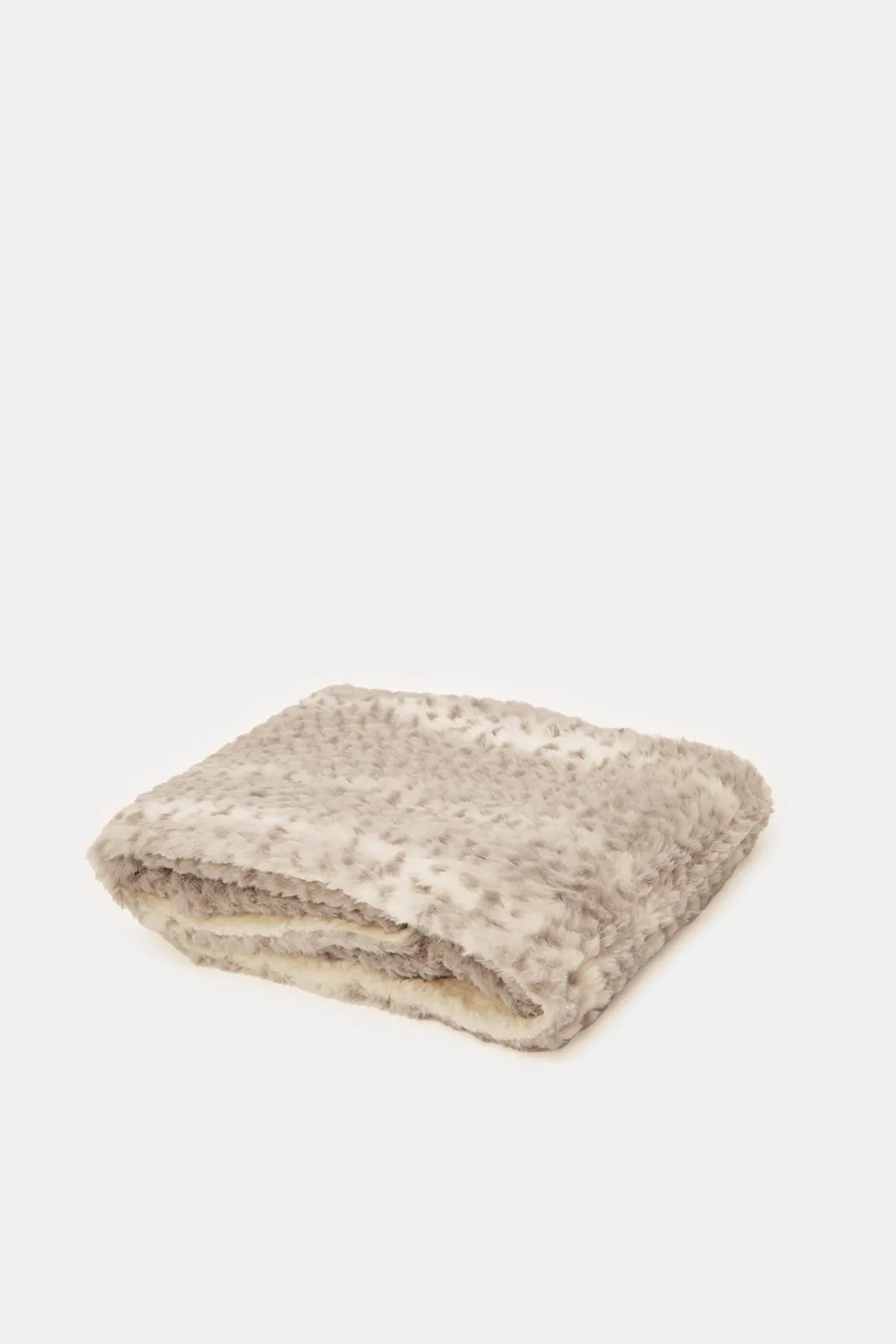 Baby Grey Pv Fleece Sherpa Blanket