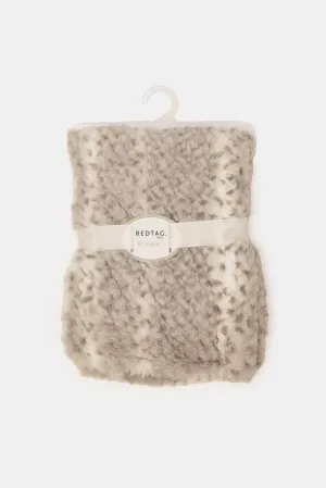 Baby Grey Pv Fleece Sherpa Blanket