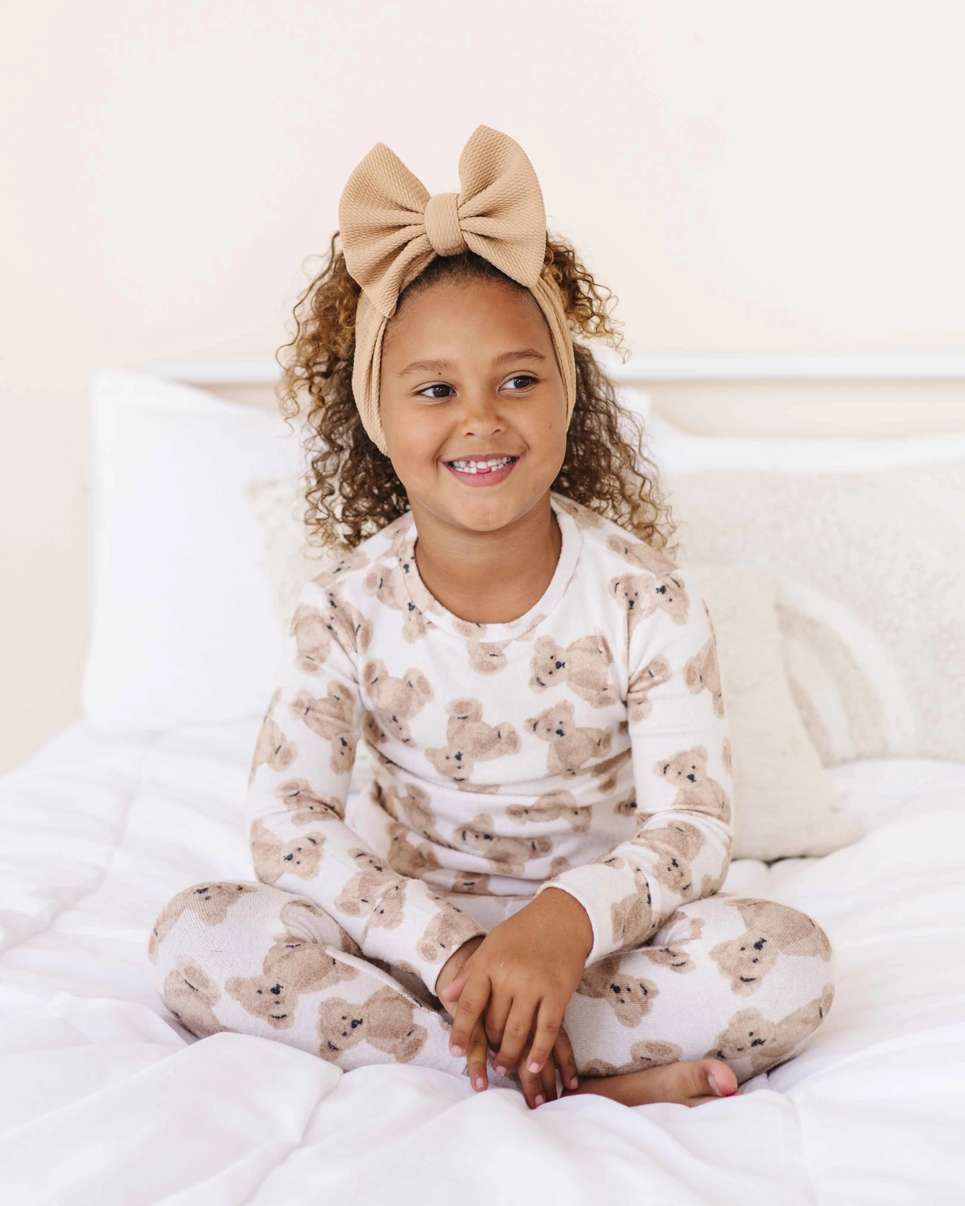 Bear Hugs Two-Piece Pajama Set - Cloud Plush Bamboo