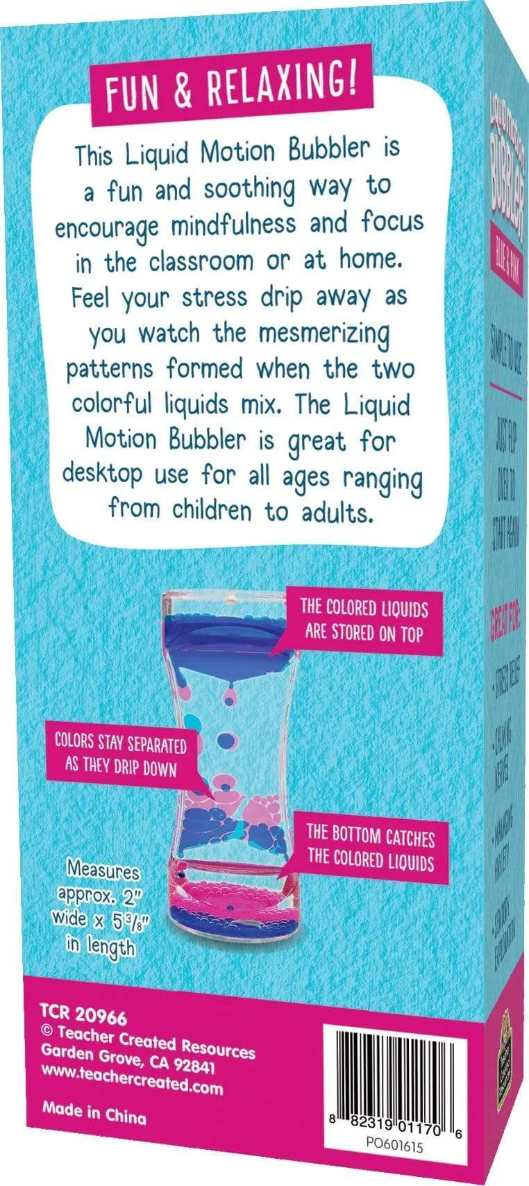 Blue & Pink Liquid Motion Bubbler