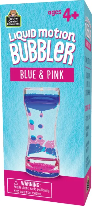 Blue & Pink Liquid Motion Bubbler