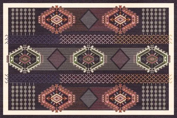 Bohemian Rectangle Living Room Rug