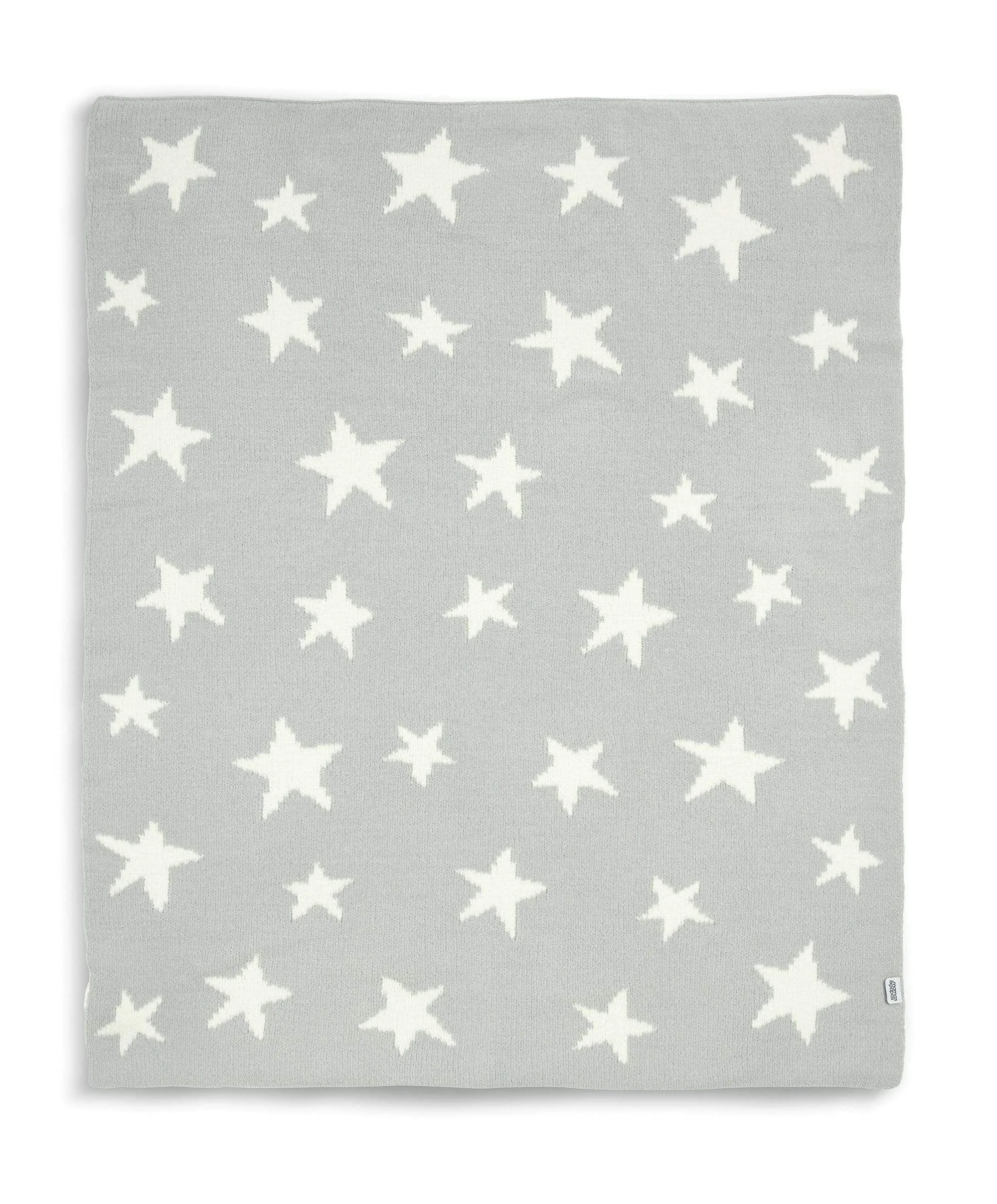 Chenille Blanket - Grey Star