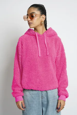 Cozy Bear Hoodie Fuchsia