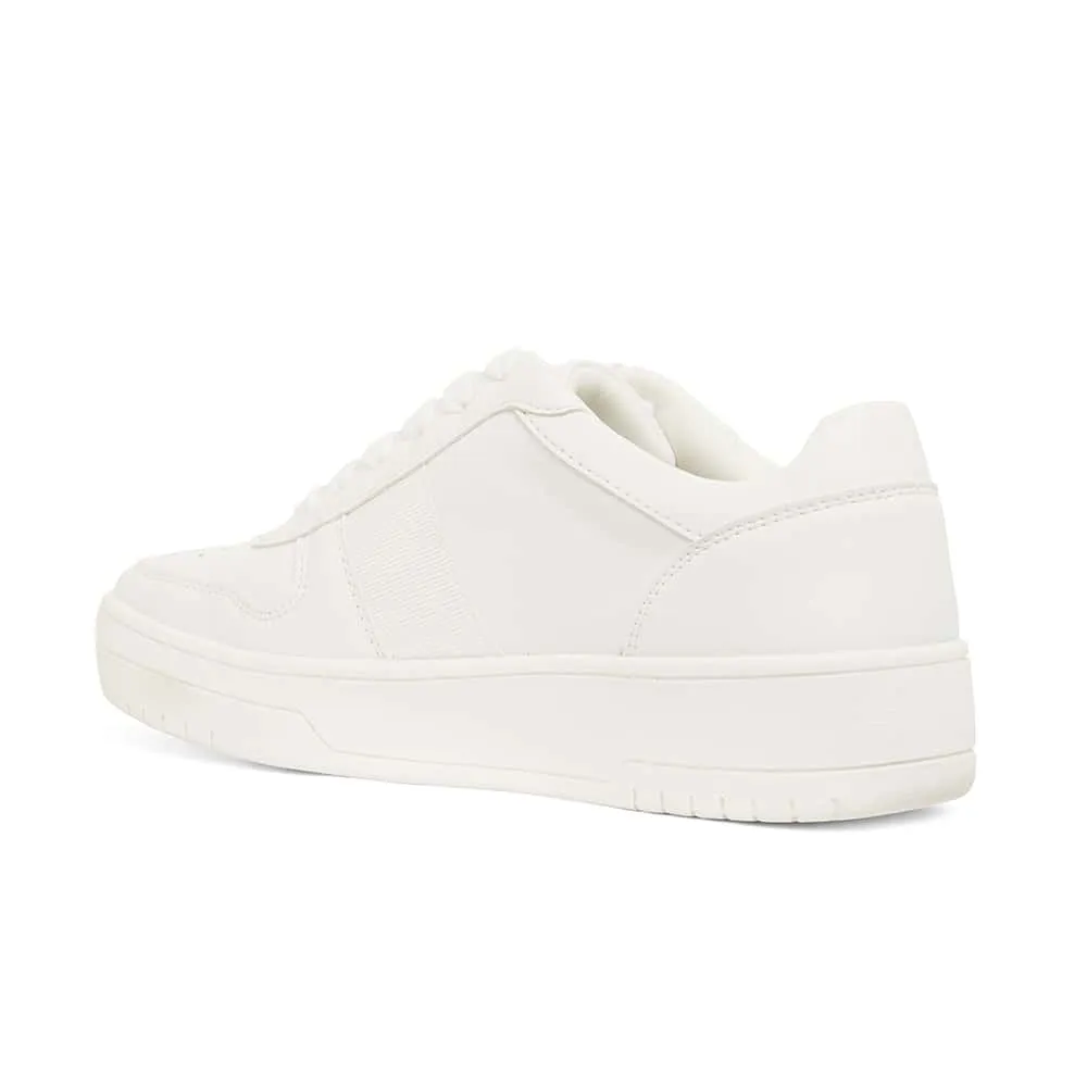 Frantic Sneaker in White Smooth