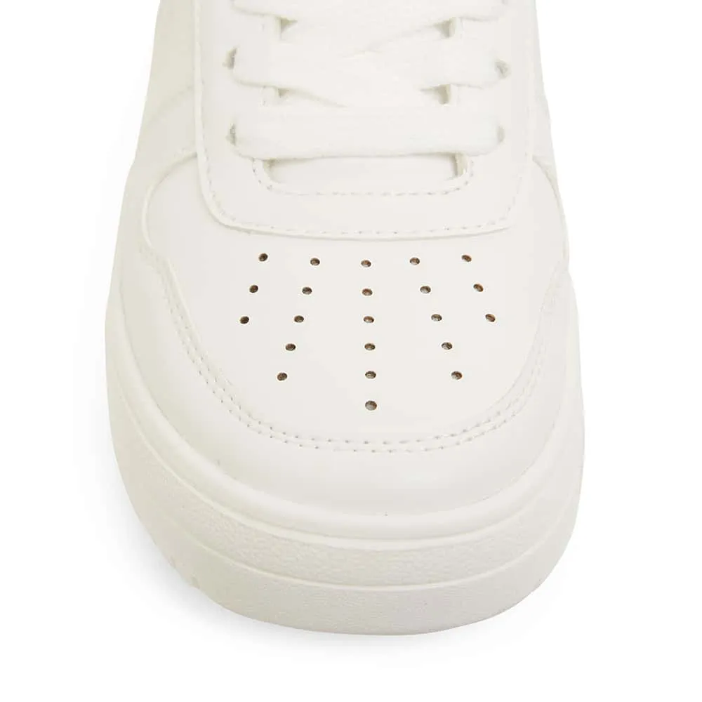 Frantic Sneaker in White Smooth