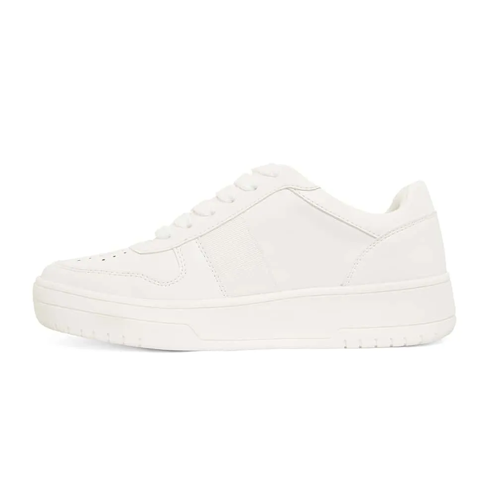 Frantic Sneaker in White Smooth