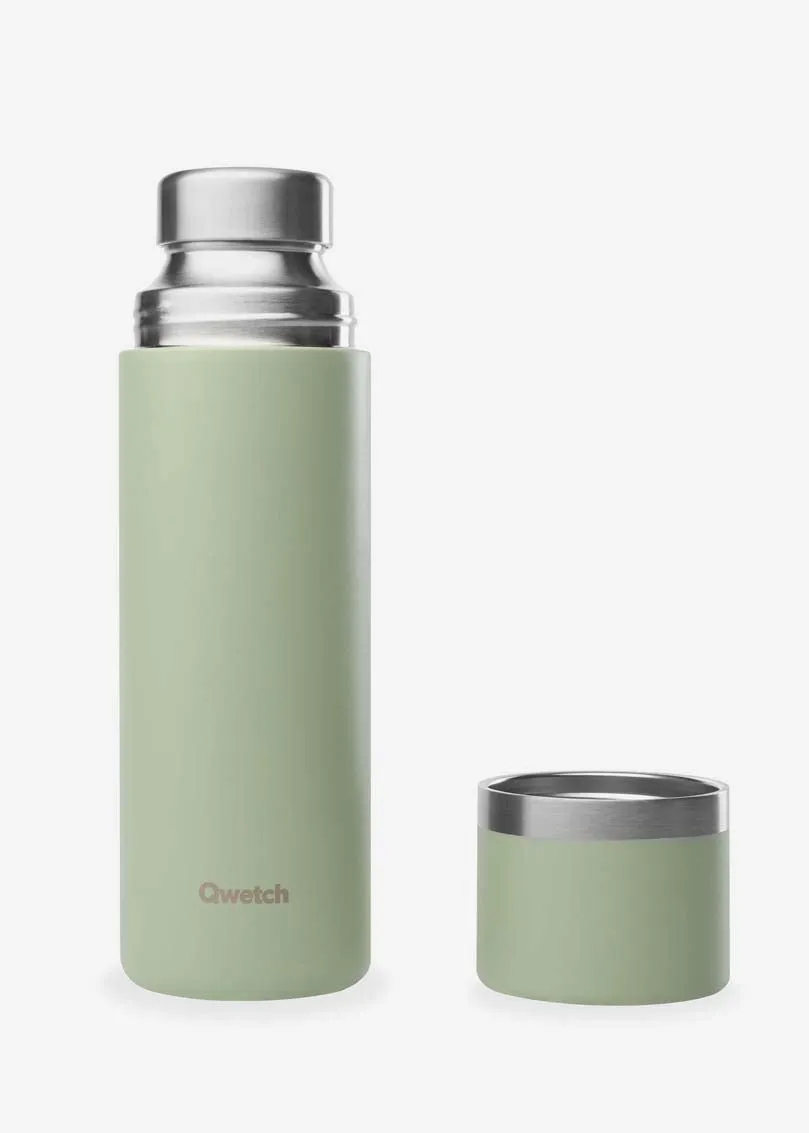 Insulated Stainless Steel Flask in Linden Green