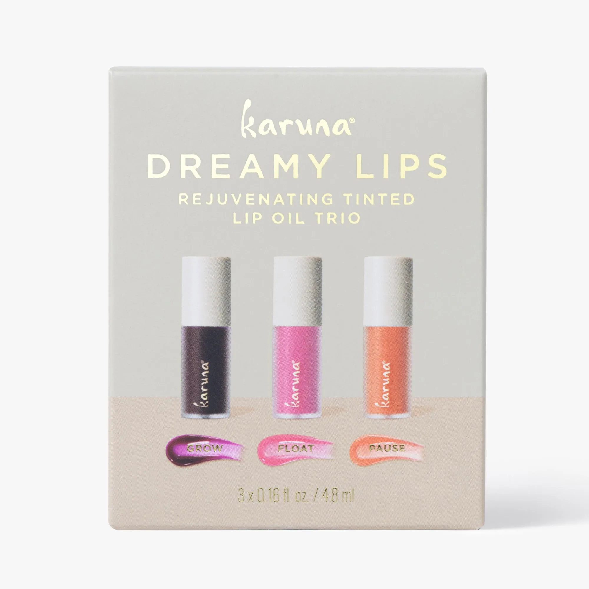 Karuna Dreamy Lips Rejuvenating Tinted Lip Oil Trio