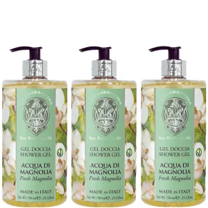 La Florentina Fresh Magnolia Shower Gel 750ml Set of 3pcs