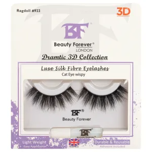 Luxe Silk Fibre 3D Eyelashes Rag Doll No. 922 (Cat eye wispy)