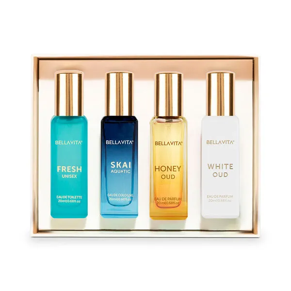 Luxury Unisex Perfume Gift Set - 4 x 20mls