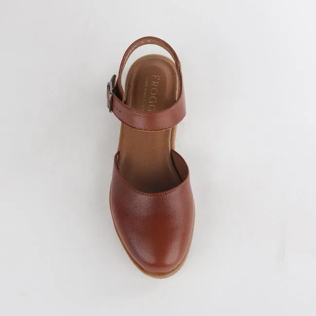 Mary Jane Sandal in Chestnut - 12344