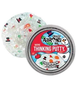 Mini 2" Snowman Thinking Putty