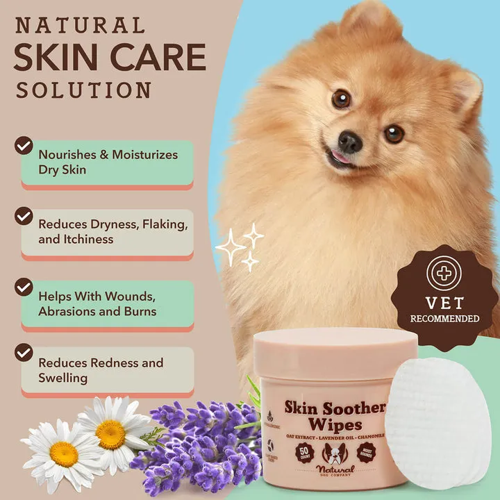 Natural Dog Company Skin Soother Wipes for Dogs