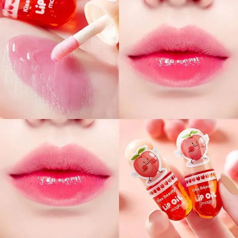 Peachy Lip Gloss: Hydrating Oil for Soft, Long-Lasting Lips