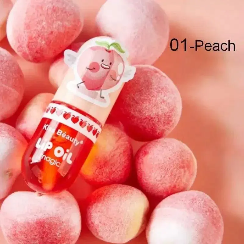 Peachy Lip Gloss: Hydrating Oil for Soft, Long-Lasting Lips