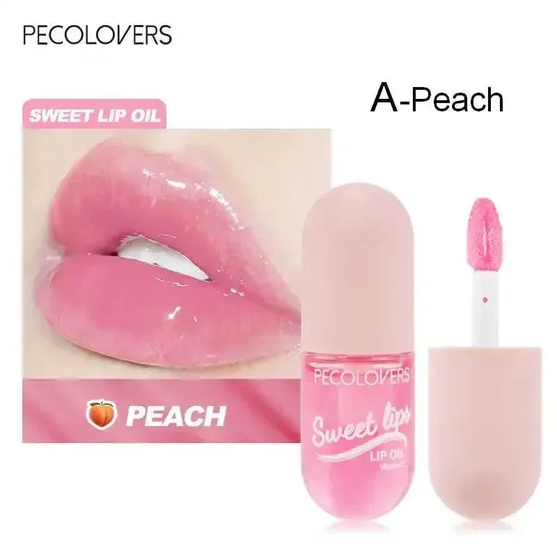 Peachy Lip Gloss: Hydrating Oil for Soft, Long-Lasting Lips