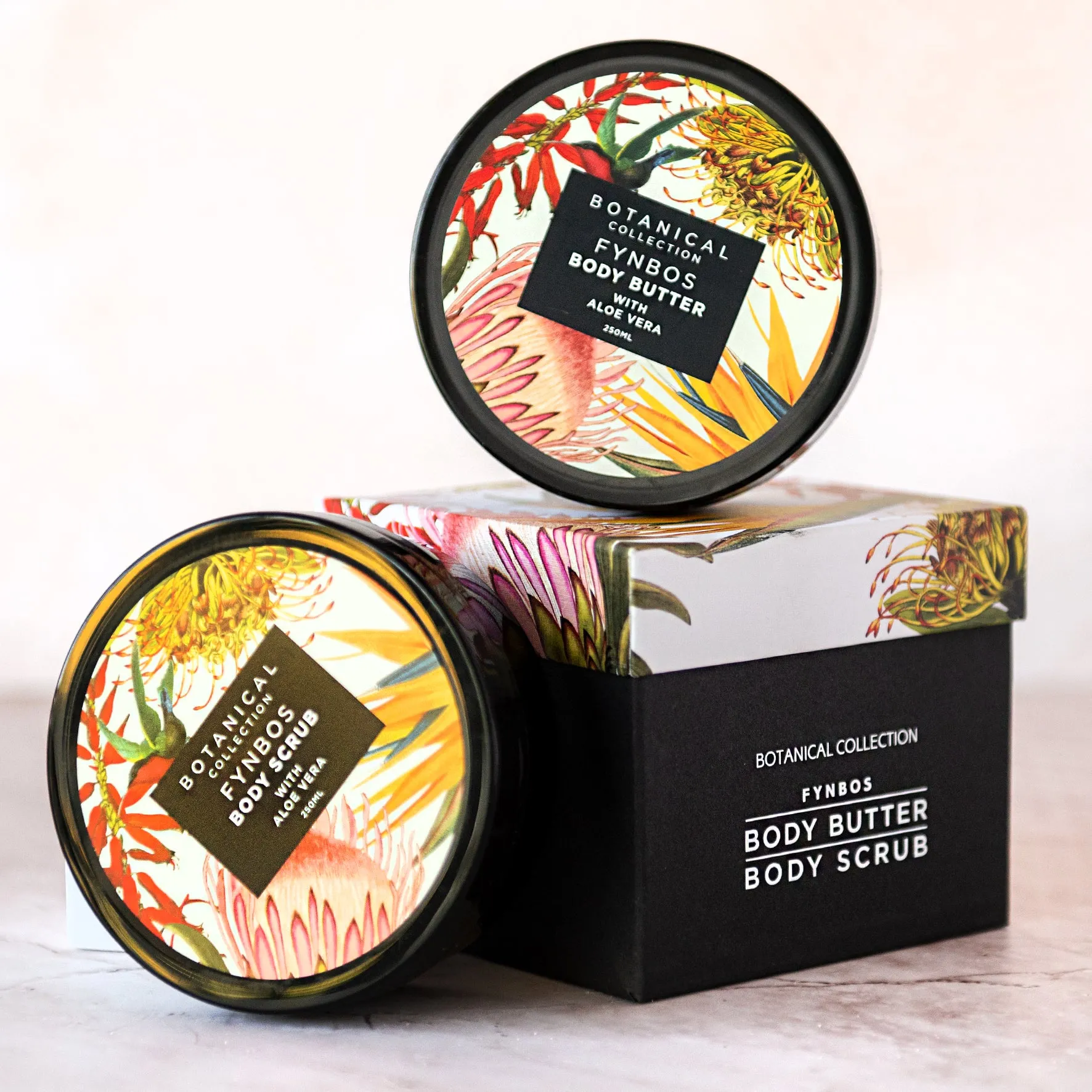 Pepper Tree Fynbos Body Butter & Scrub Gift Box Set of 2