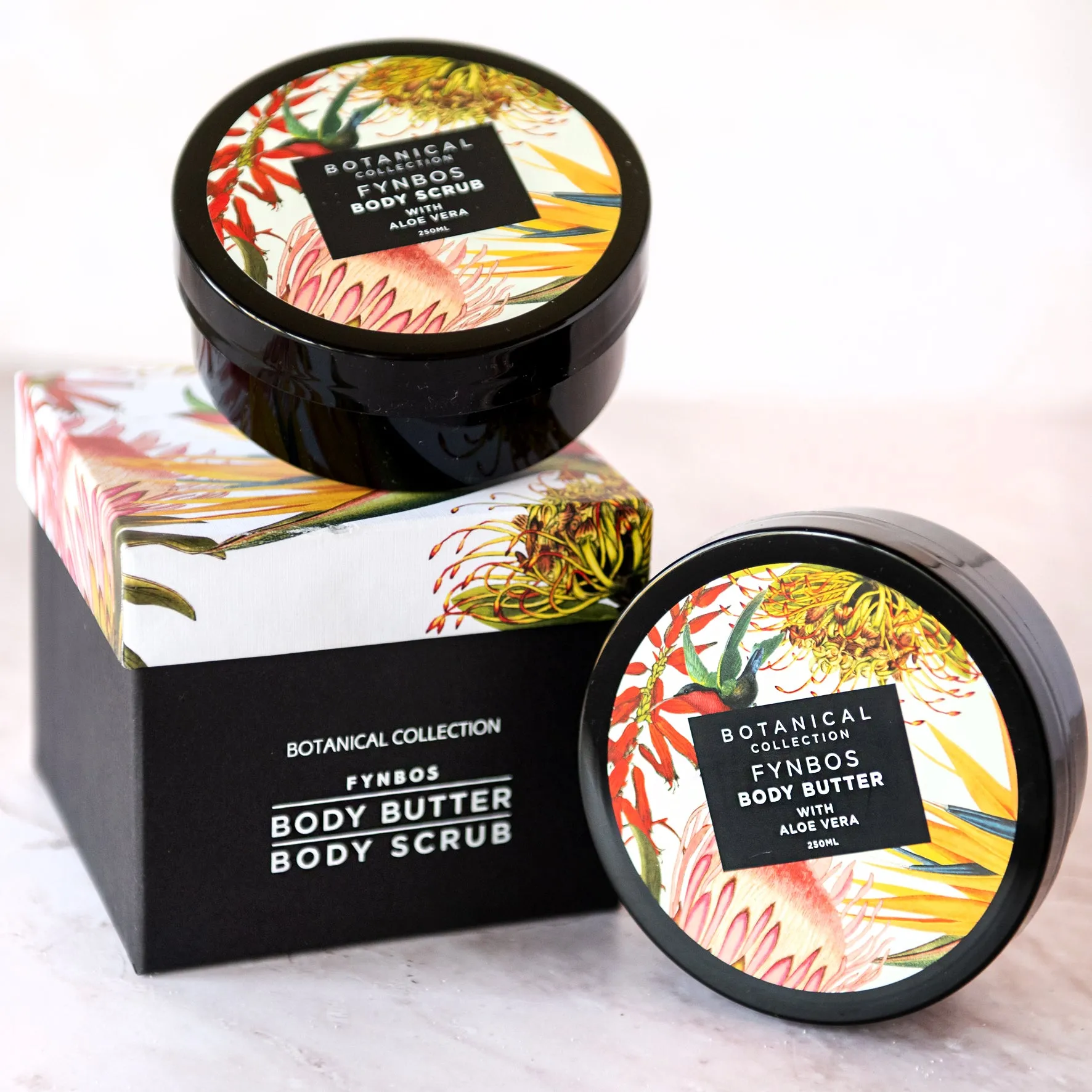 Pepper Tree Fynbos Body Butter & Scrub Gift Box Set of 2