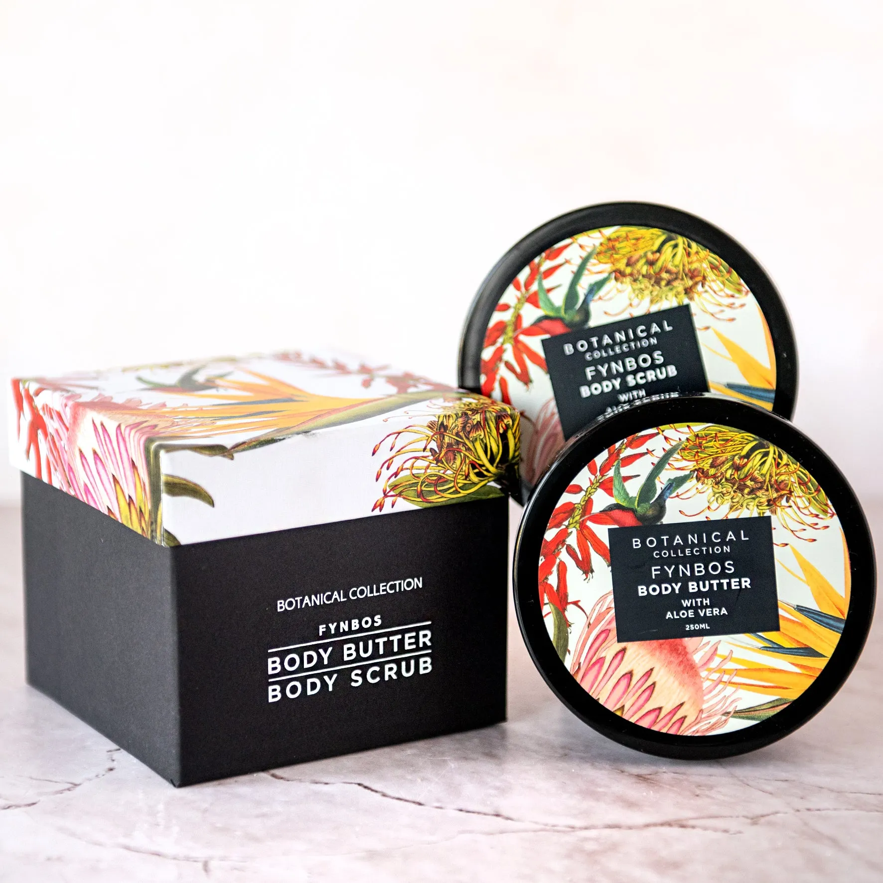 Pepper Tree Fynbos Body Butter & Scrub Gift Box Set of 2