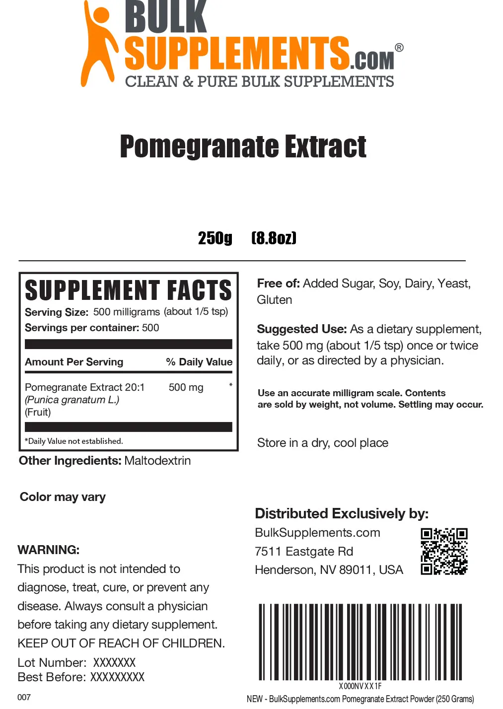 Pomegranate Extract Powder