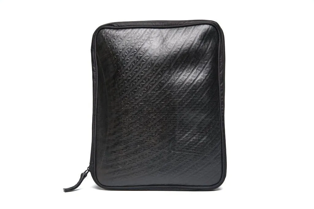 Practical Upcycled Tyre Case Bag | Black