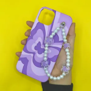 Purple Wings Purpearl Fall Chain Phone Cover