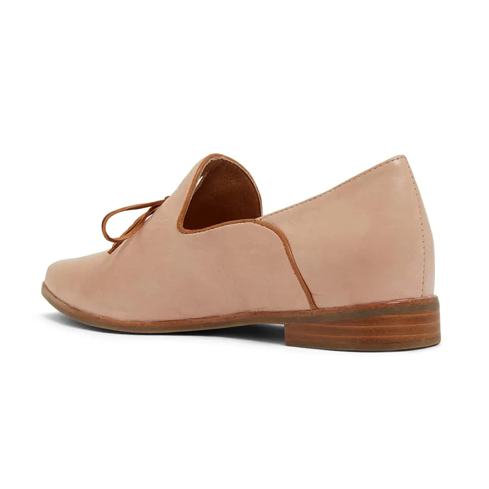 Random Loafer in Blush And Tan Leather