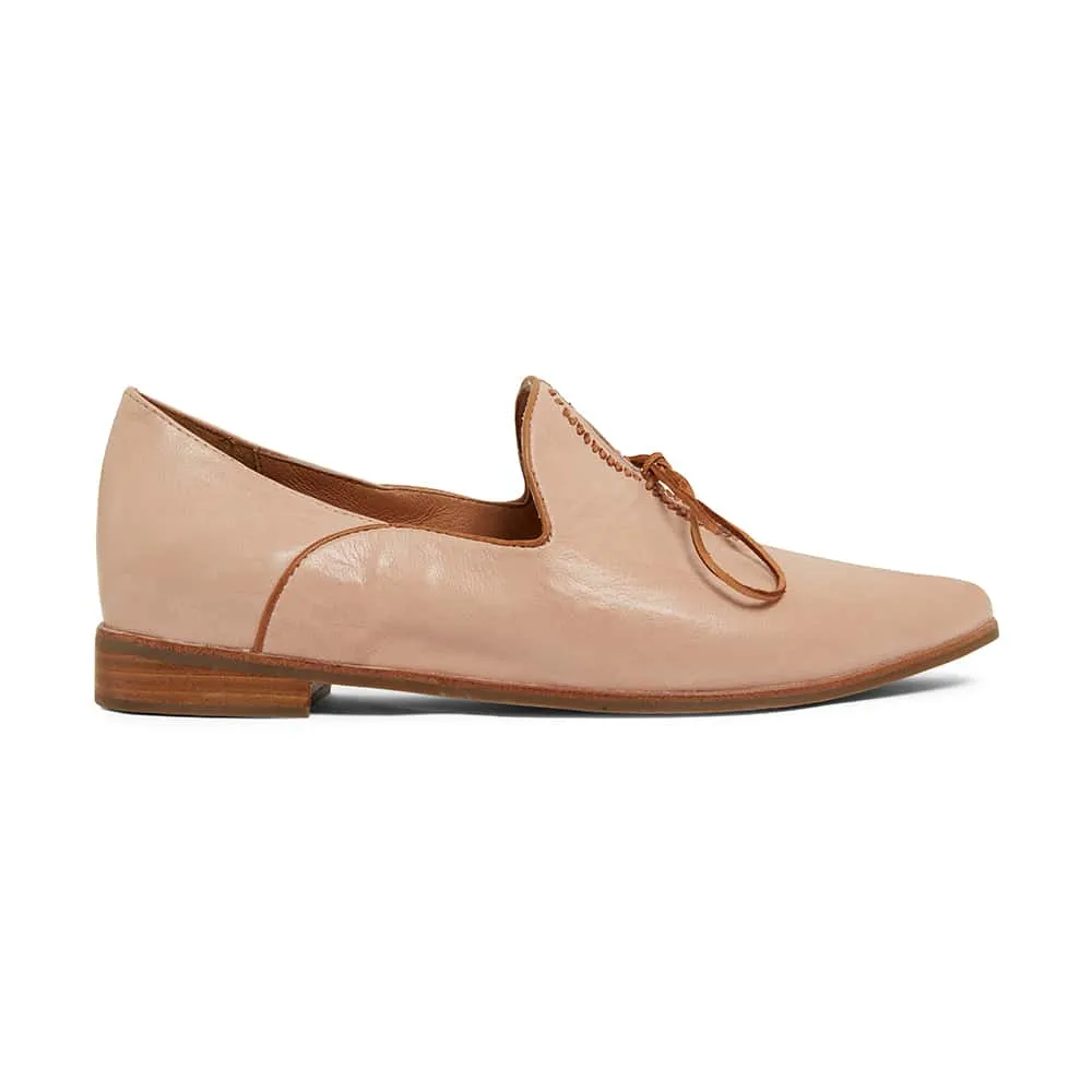 Random Loafer in Blush And Tan Leather