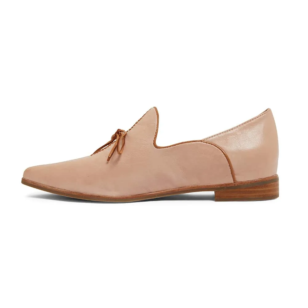 Random Loafer in Blush And Tan Leather