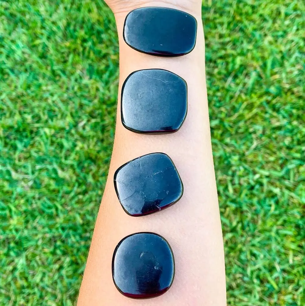 Shungite Palm Stones