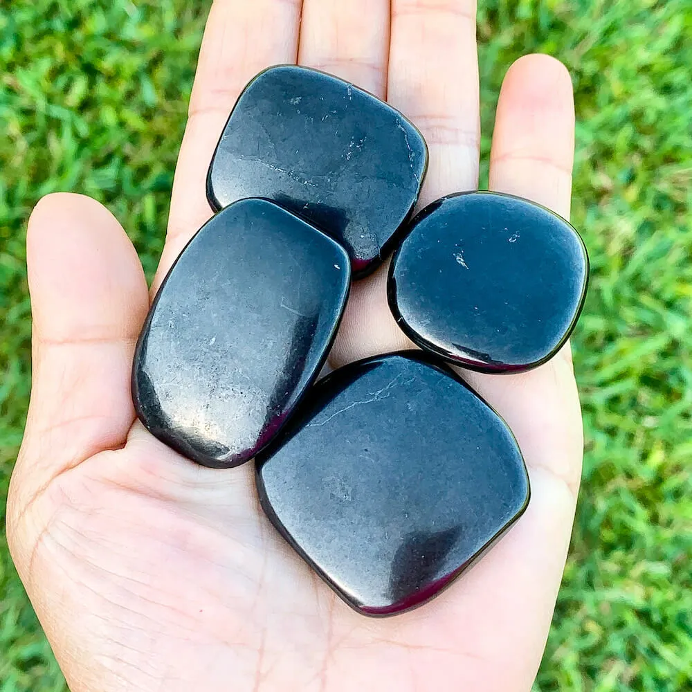 Shungite Palm Stones