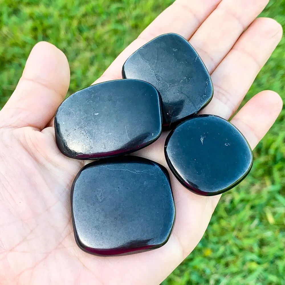 Shungite Palm Stones