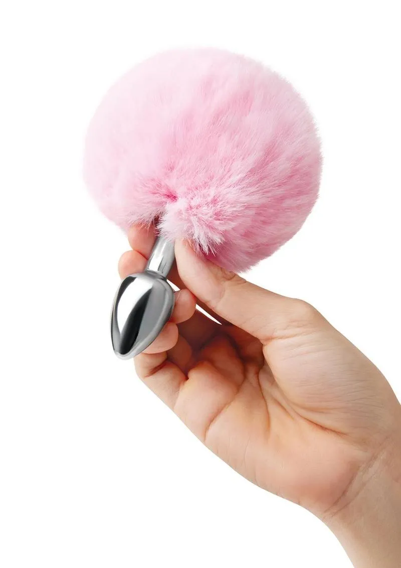 WhipSmart Fluffy Bunny Metal Plug with Tail