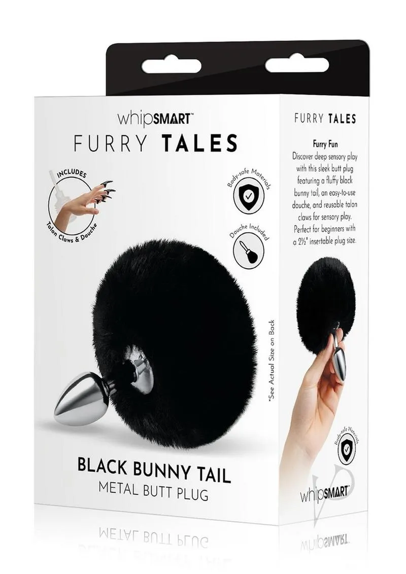 Whipsmart Fluffy Bunny Tail 2.5 Blk