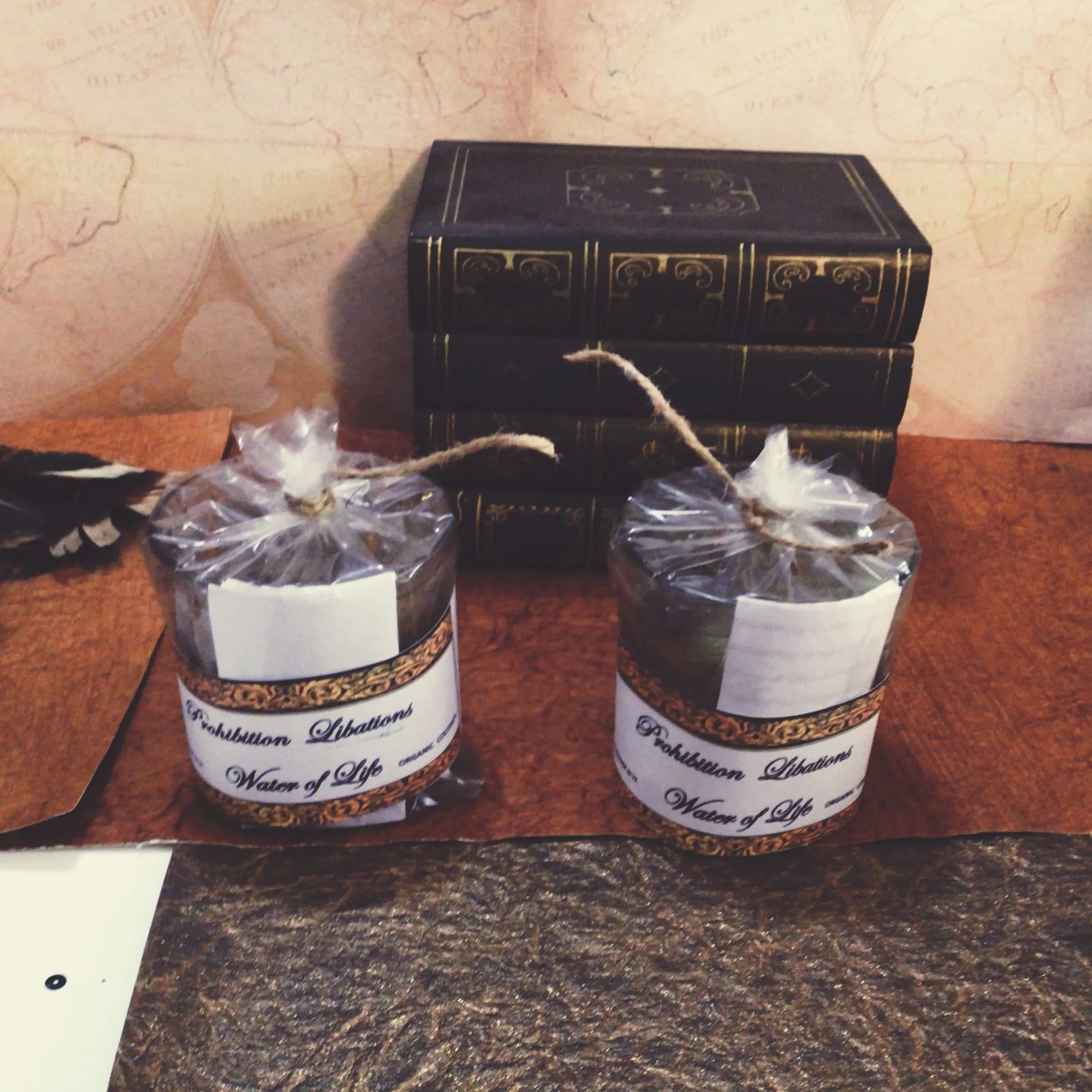 Whiskey Candles. Prohibition Libation Collection